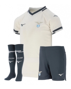 Billige Fotballdrakt Lazio Replika Bortedraktsett Barn 2025-26 Kortermet (med bukser)